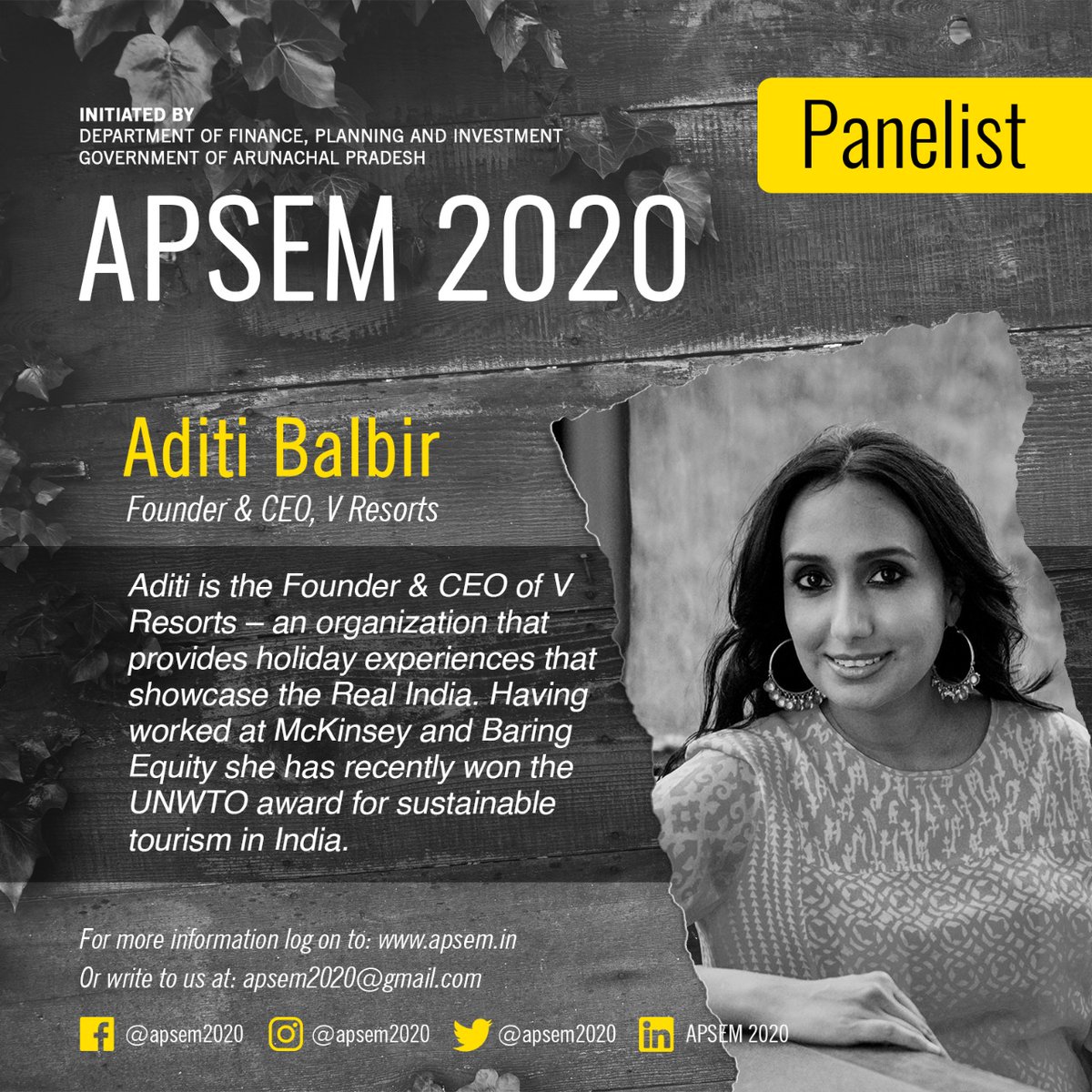 apsem2020's tweet photo. Visit and register yourself at https://t.co/7UK8cNUvaH  today. 

#startupindia #socialentrepreneurship #socialimpact #investindia #apsem2020 #arunachal @PemaKhanduBJP @gupta_iitdelhi @ArunachalCMO https://t.co/Pm0yHuoaSf