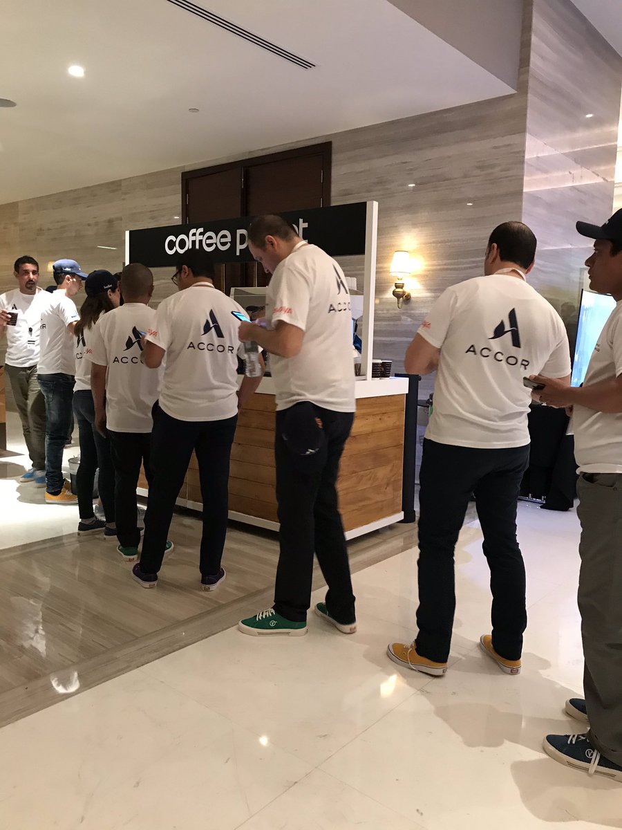 And in the true spirit of a #hospitality #technology event, it’s the coffee stand that has the longest queue! 😂 <a href="/ahitmea20/">Accor IT MEA Conference 2020</a> #ahitmea20 #butfirstcoffee ☕️
