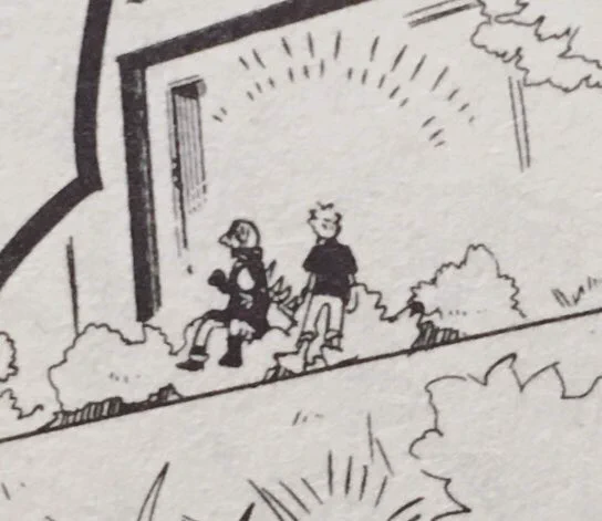 tiny mitsukou arguing on a bush 