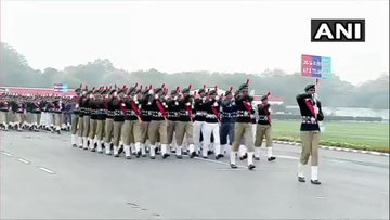 Dailyaddaa's tweet photo. #Delhi: Prime Minister Narendra Modi inspects the National Cadet Corps parade, at Cariappa Parade Ground. He will address the cadets shortly.

📸- ANI https://t.co/iydEhg9rMm