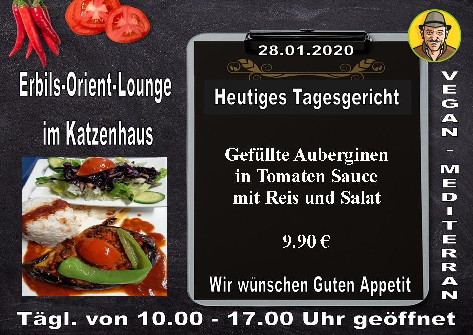 Heutiges Tagesgericht in unserer #ErbilsOrientLounge im Katzenhaus (#TierheimMünchen)

> Gefüllte Auberginen in Tomaten Sauce mit Reis und Salat

Wir wünschen Guten Appetit ! facebook.com/VeganMediterra…