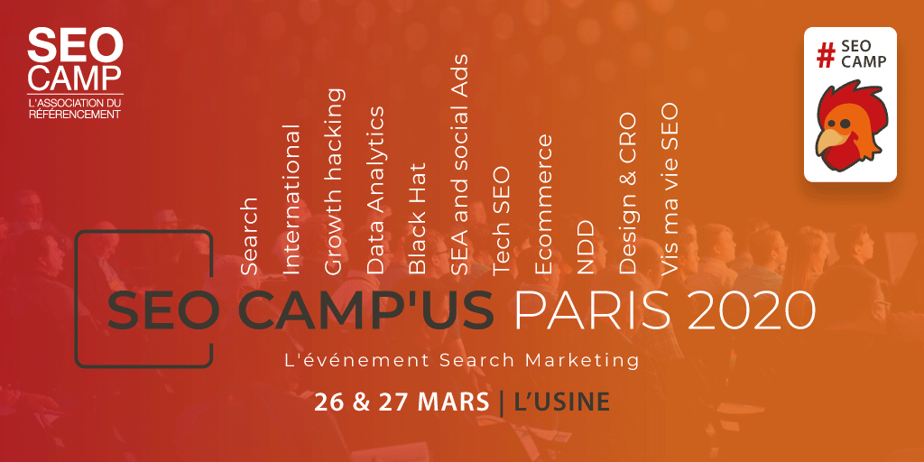 seocamp's tweet photo. Le #SEOCamp'us Paris se déroulera les 26 et 27 mars 2020 📅

Le programme arrive très prochainement, restez connecté sur les réseaux pour découvrir les conférences soigneusement sélectionnées par notre comité édito👌 https://t.co/fXSgSYjqcW