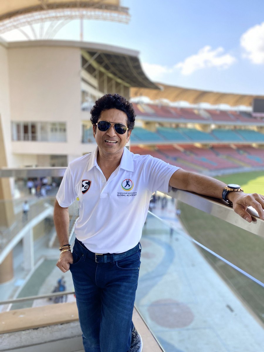 It’s always been a joy to spend time with youngsters.

At TMGA we began by conducting 🏏 camps in India &amp; the UK. On the auspicious day of Ganesh Jayanti, we climb one more step in that journey as we launch our first full fledged Academy &amp; Sports Centre at DY Patil, Navi Mumbai.