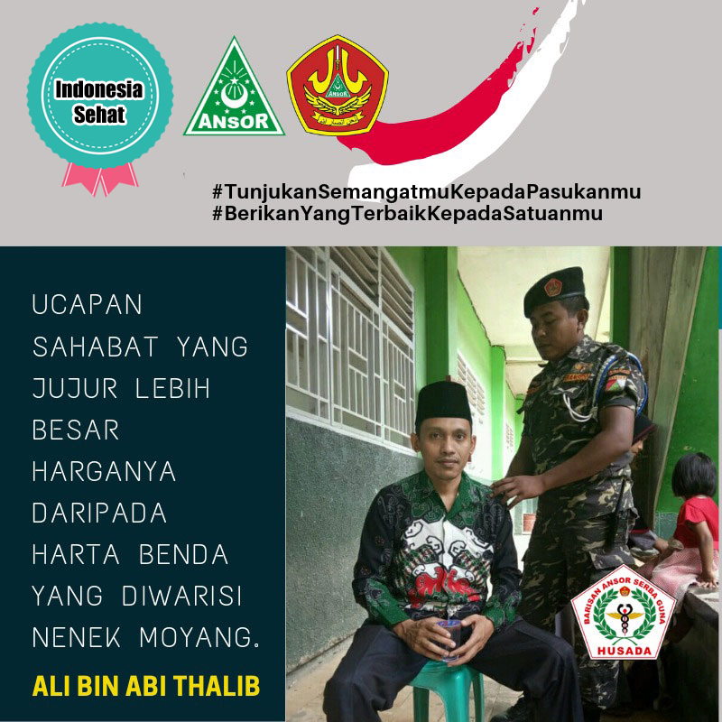 Weare_Basada's tweet photo. Semangat pagi sahabat Basada. 

Semoga kita bisa meneladani Sayyidina Ali dan selalu bisa bermanfaat bagi sesama.

@Official_Ansor
@BANSERSATKORNAS
@yuniantomastenk

#IndonesiaSehat
#BasadaUntukAnda https://t.co/phSOf2iPsZ