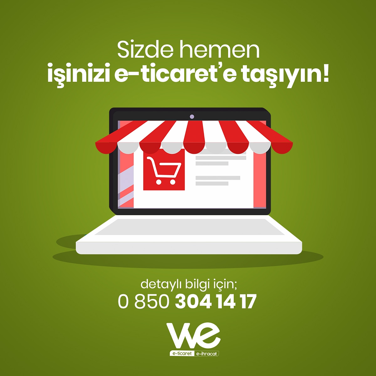 wedijital's tweet photo. Sizde hemen işinizi e-ticaret'e taşıyın!
Daha fazla bilgi için bizimle iletişime geçiniz. 
https://t.co/ZsC3aXdvgI
#wedijital #eticaret #eihracat #finans #pazarlama #facebook #instagram #twitter #muhasebe #googlepremier #ankara #istanbul #mugla #ideasoft #web #webtasarım #grafik https://t.co/rNFwAhxTWi