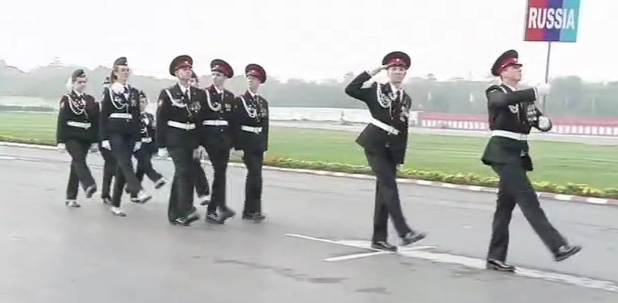 Nebharat27's tweet photo. Delhi-Marching contingents from Bhutan, Russia and Nepal at the National Cadet Corps parade, at Cariappa Parade Ground. https://t.co/4oL8eWufMv