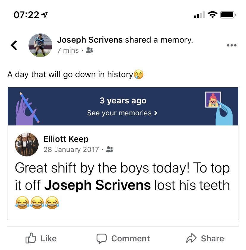 jackcondy8's tweet photo. Biggest anniversary of the year #ScrivsTooth https://t.co/Rh4OymOrNZ