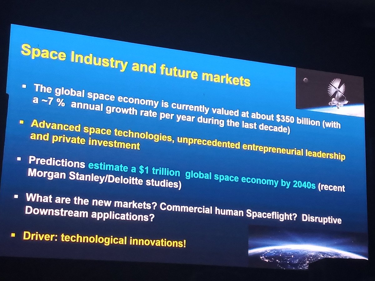 Golans_mom's tweet photo. Where is the market going! Shout out to active #spacedebris removal and On Orbit Servicing
#SatelliteServicing
#IsraeliSpaceWeek
#IlanRamonConference https://t.co/FWsyc9dpSt