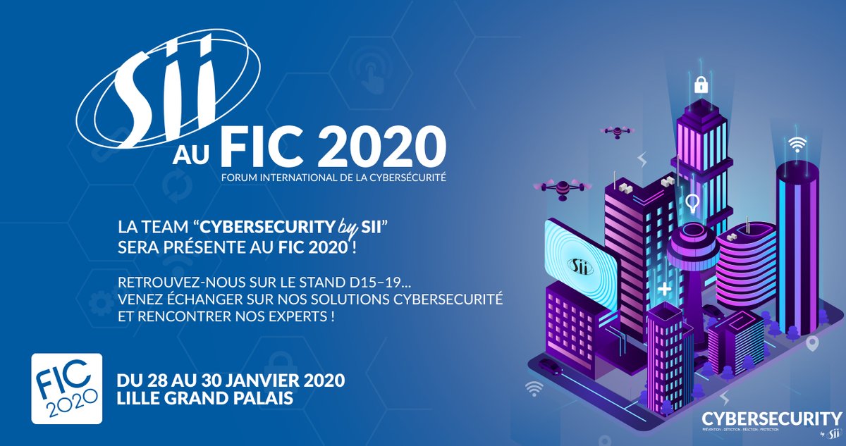 [#CyberSecurity] On se retrouve dès aujourd'hui sur le #FIC2020 !
Rendez-vous sur le stand D15-19 avec nos experts Cyber !

#Fungenieur #Cyber #Cybersécurité