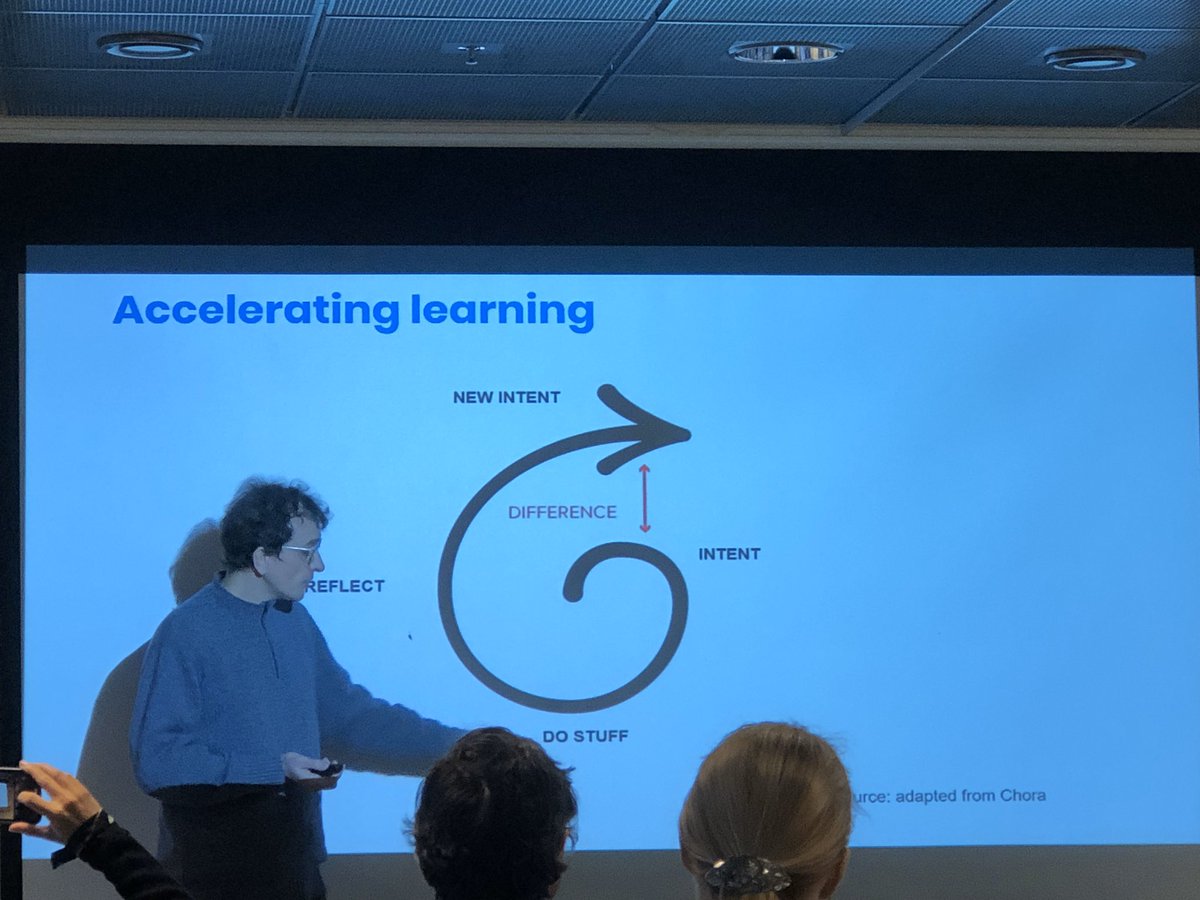 tquinlan's tweet image. The difference is learning ; the bottleneck is the lack of reflection @gquaggiotto #SitraLab