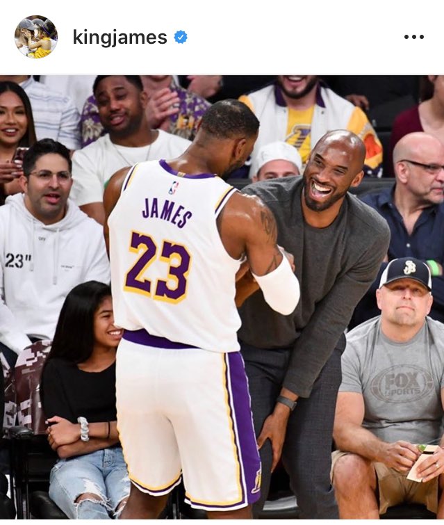 SergioACNBA's tweet photo. El emotivo mensaje de LeBron a Kobe Bryant. #Mamba4Life ❤️ https://t.co/NDD7dRBBmb