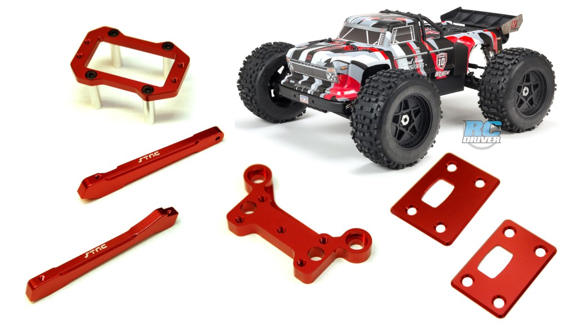 BestRCVehicles's tweet photo. STRC aluminum option parts for the Arrma Outcast 6S #rctracks https://t.co/EQrAzQwWJm https://t.co/9WKP67LF0U