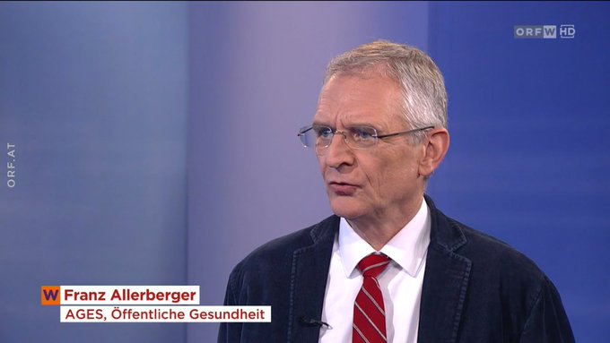 Ο χρήστης AGES στο Twitter: "#Coronavirus-Update: Univ.-Prof. Dr. Franz Allerberger, Leiter #PublicHealth der #AGES im @ORF „Niederösterreich heute“-Interview über die Situation in #Österreich, das Ansteckungsrisiko & den Schutz durch Masken https://t ...