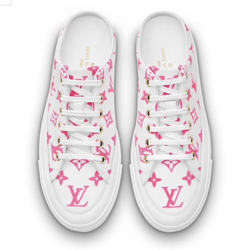 🌴 on X: Sandara's kicks 👟 #SandaraPark is wearing a Louis Vuitton  Stellar Open Back sneakers ($1,130