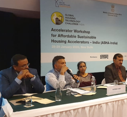 WRIIndia's tweet photo. "'Platforms like this workshop are crucial in making innovative solutions reach the right influencers," says @madpai @WRIIndia at the 'Bridging the Gap for Starting Up in India' panel discussion #ASHAIndia #GHTCIndia https://t.co/RhNCe6chDc