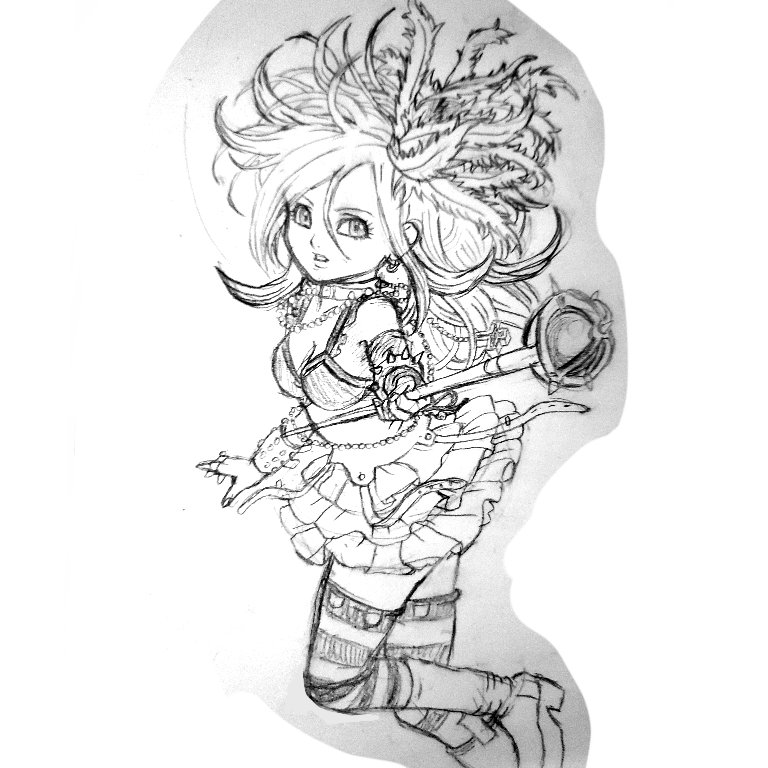 先日、#鳥山明 先生の #可愛い女の子のイラスト を #模写 😄 色々勉強