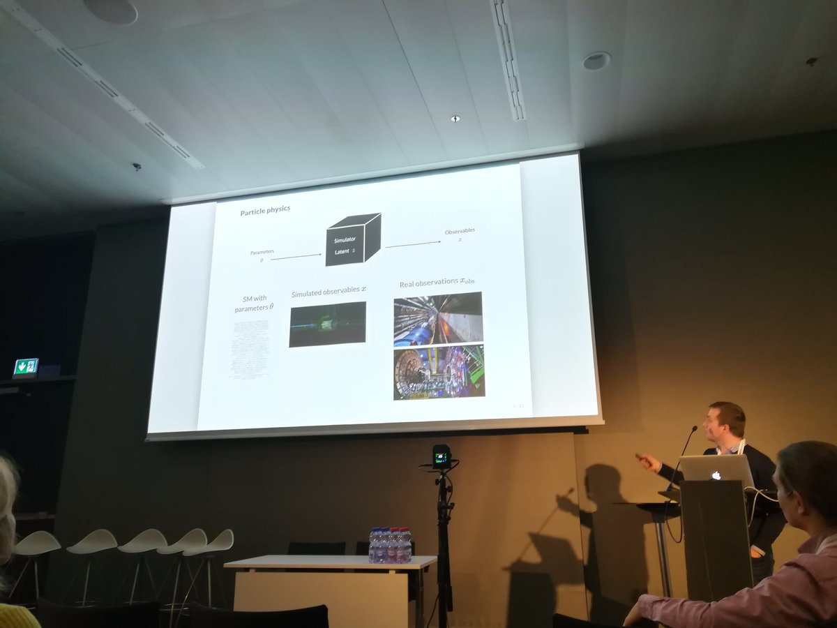 AI &amp; physics starting now with <a href="/glouppe/">Gilles Louppe</a> !  <a href="/appliedmldays/">AMLD Intelligence Summit</a>  #AMLD2020