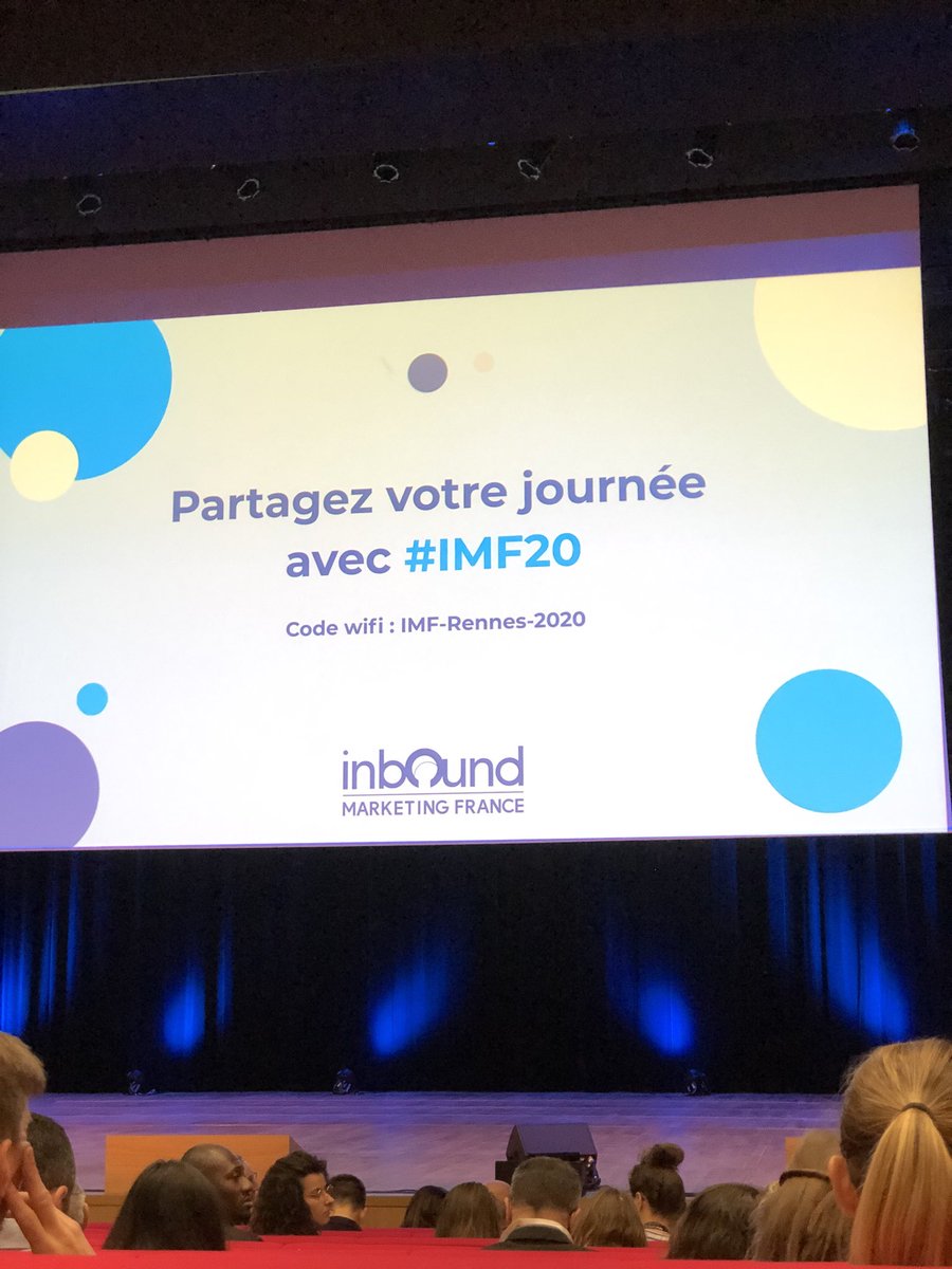 Full ready pour en apprendre un max sur l’#inboundmarketing avec des supers pros ! #IMF20
