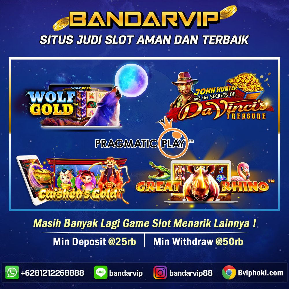 BandarVip88's tweet photo. Kamu Hobi Bermain Game Slot? 

Yuk, Langsung Coba Bermain di Situs kami BANDARVIP!

Bonus Deposit Pertama 30% Khusus Game Slot

Kontak:
-WA: +6281212268888
-Line: bandarvip
-Link: www. BvipHoki .com

#BandarVip #JudiSlot #SlotOnline #Pragmatic #Joker123 https://t.co/tlB3yHSnuv