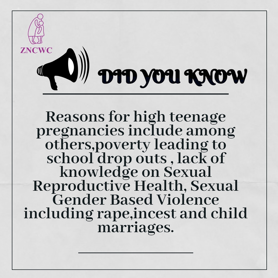 there is need to fully equip teenagers with the knowledge and resources that will enable them to take control of their own sexual reproductive health and rightsIn increasing the proportion of educated and productive adolescents,the country can boost  development.
#NoTeenParents