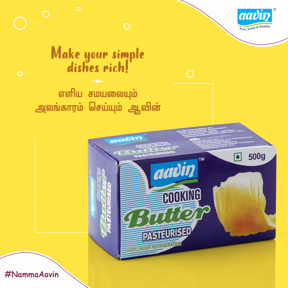 Aavin butter for any meal, any day, anytime!
#aavin #products #healthy #purity #fresh #aavingoodness #aavinforlife #aavinsince1958 #nammaaavin #palkova #aavinpalkova #chennai #india #dairyproducts #yogurt #sweets #ghee #butter #mysorepa #mysorepak #milkpeda #goodness #milk #curd