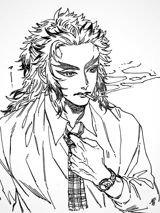 らくがき〜〜
キ学🔥獄さんは喫煙者派🚬 