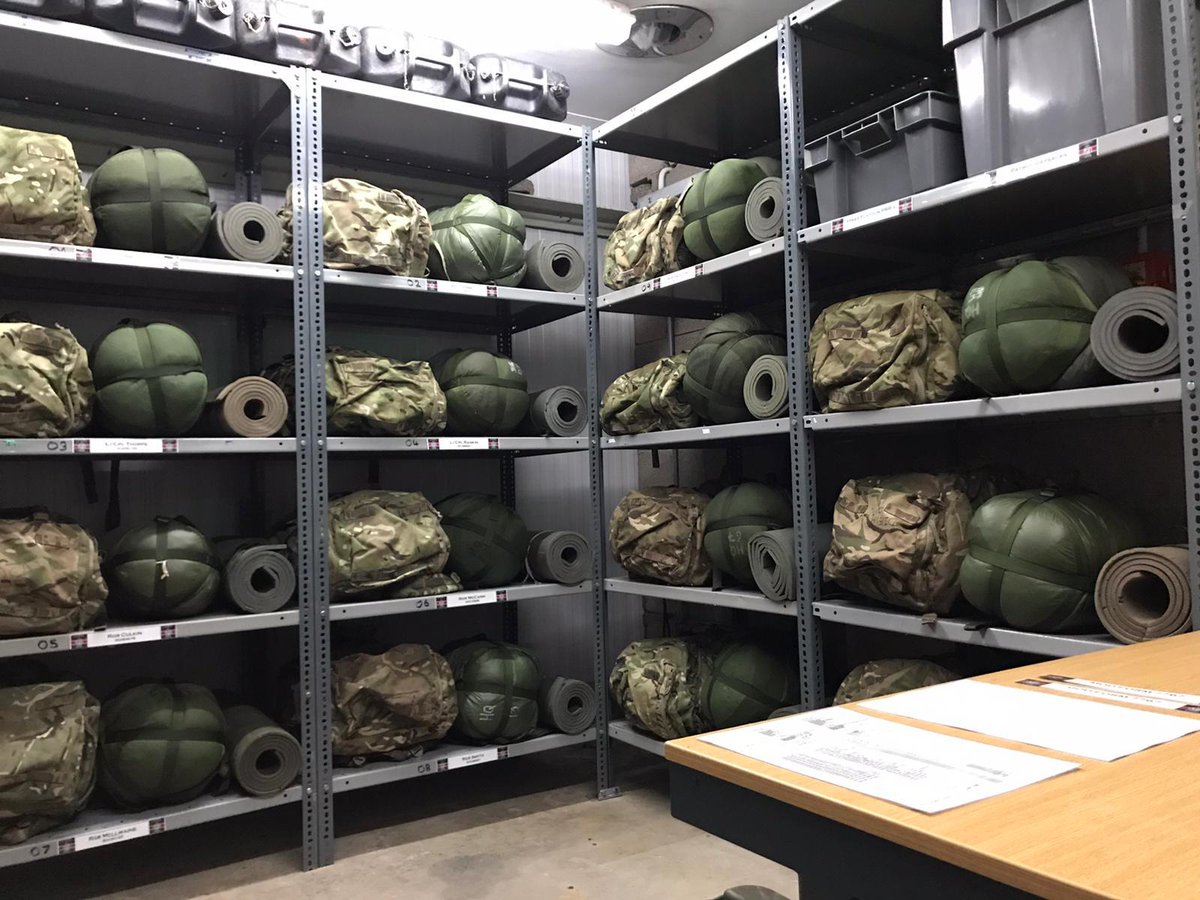 RIrishRegiment's tweet photo. You know things are going well when the QM turns up with a 🚛 load of G4 “pruch”👍

Pace &amp; momentum continue up in #Limavady atm. More recruit interviews booked in + stores &amp; equipment on the shelves😉 
#StoresNOT4Storing #moreyet

#RIRISHRESERVES☘️ https://t.co/LA0g1ujvnG