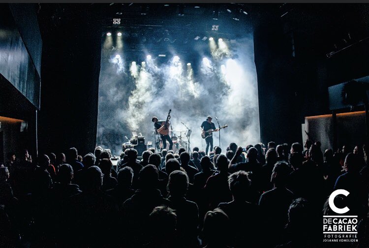 drums_tbl's tweet photo. Our gig last Saturday! Fab night at @DeCacaofabriek #netherlands @bsoord Trio for his new solo album. Fantastic venue and a fantastic crowd. A lot of fun #drummer #livemusic #tour #rock #europe #goodtimes @zildjianGBI @PearlDrumsEuro @Nataldrums #femaledrummer #friends https://t.co/nZJnFn7CXg