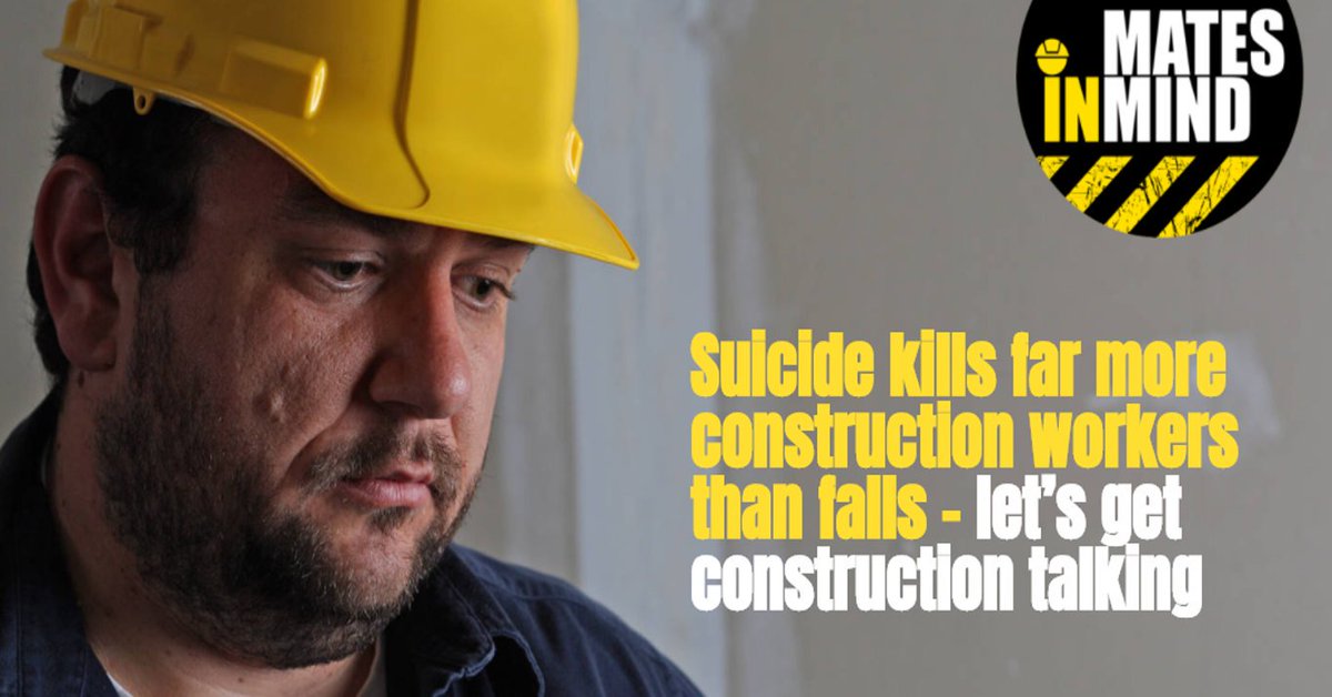 We need to keep discussing mental health in the construction industry to help #breakthestigma that surrounds it! #getconstructiontalking