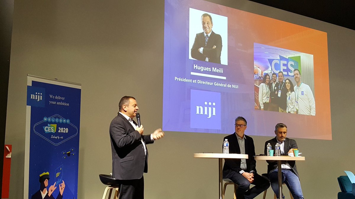 #CES2020byNiji Le debrief bat son plein avec beaucoup de monde ce matin à #Rennes avec les interventions de <a href="/HuguesMeili/">Hugues Meili</a> <a href="/jrm_grondin/">Jerome G.</a> et @gabgarrigue. On refait le #CES2020 autour de #AugmentedHuman #AugmentedWorkforce #Energy #Autonomy #Sustainable #Robots