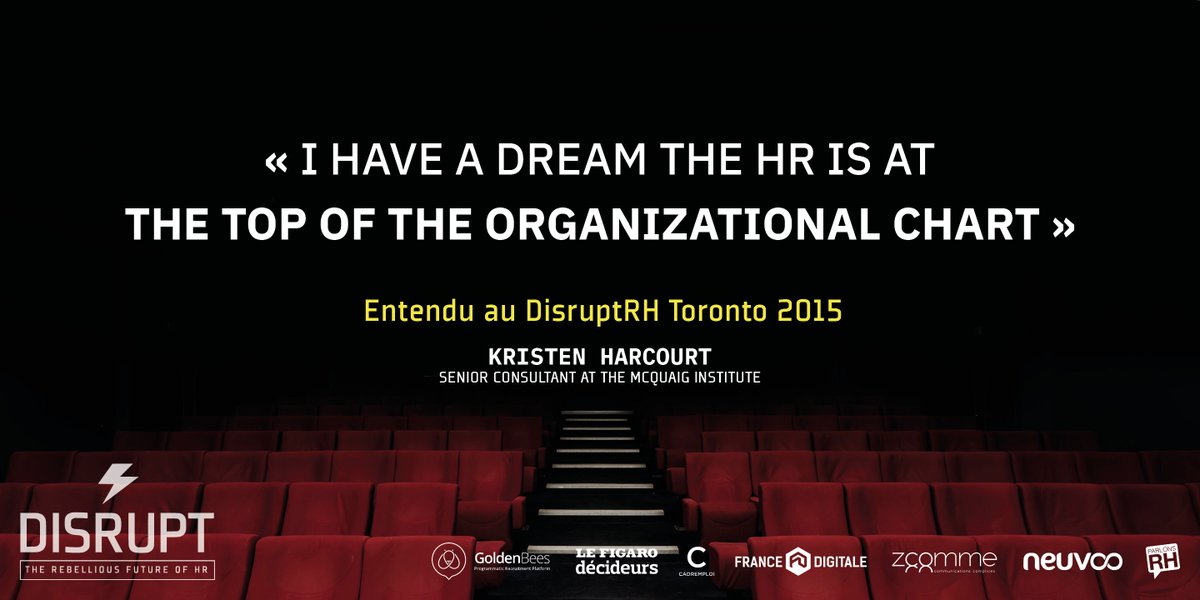 ⚡ [ DISRUPT HR x 26 MARS x GRAND REX ] 
Vous vivez la transformation RH ? Et si vous étiez déjà disrupté ?
PASS EARLY BIRD  👉 bit.ly/2RvxXum 
#RH #HRTECH #DIGITAL #DISRUPTHR2020