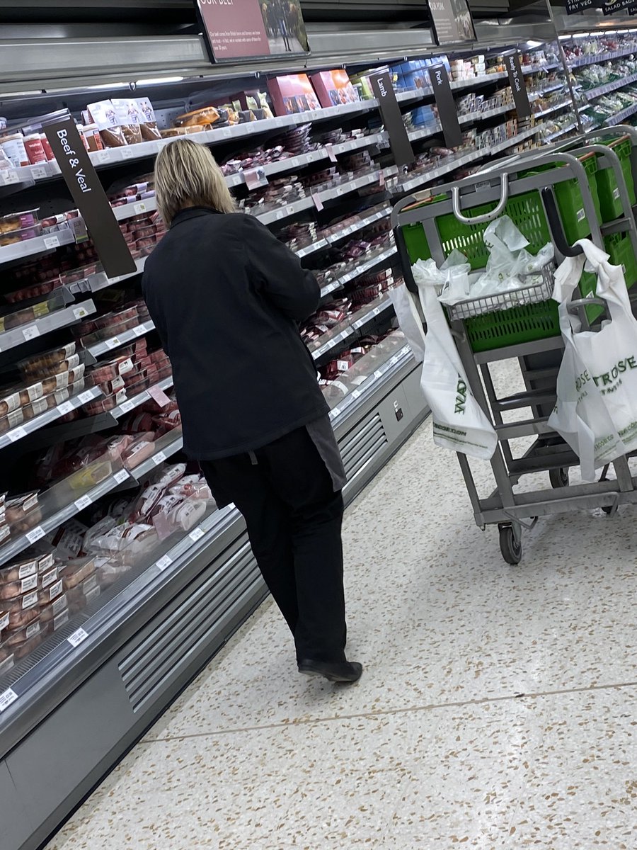 WezClark's tweet photo. @waitrose please could you thank this lady for pretty much RAMMING me with her trolley in Chesham. Rush or not, I’m the customer! https://t.co/lSOjQfPezW