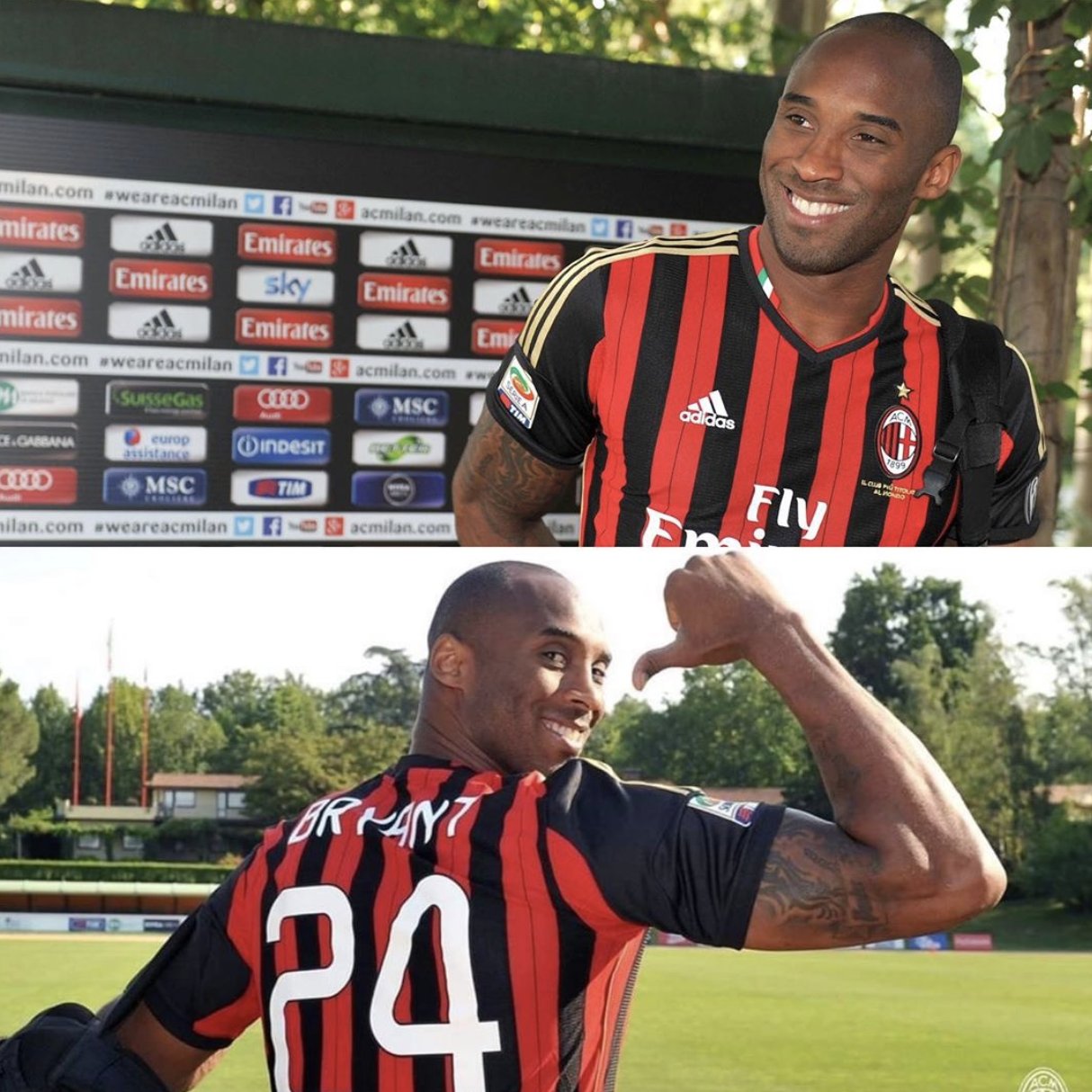 Ac milan hotsell kobe bryant jersey