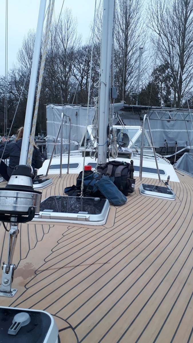 Rerigged and restepped. A Warrior 40 now with new rigging after being worked on by @HYSRRAncasta and having a smart new @flexiteek_uk deck fitted.
