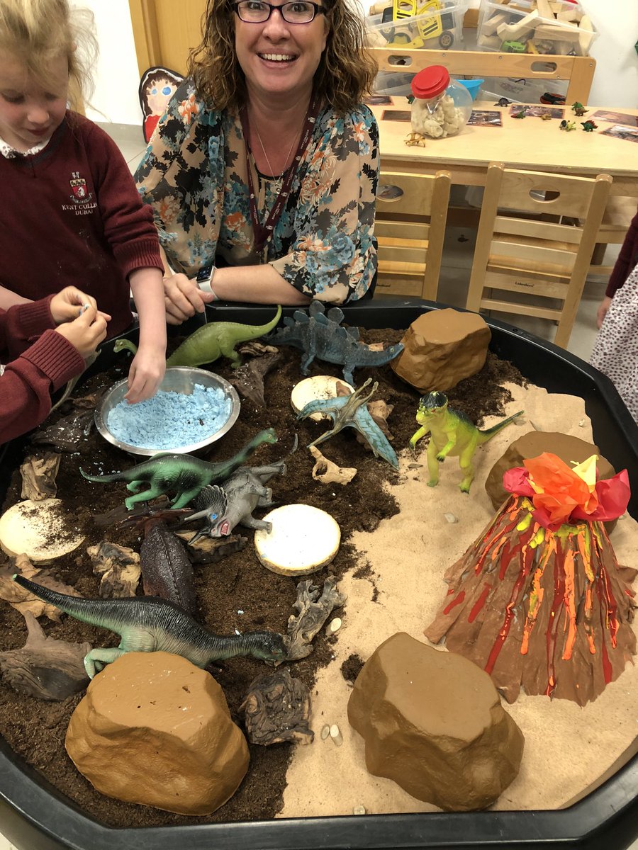 Jungle Fever! FS2 children exploe the jungle with VR goggles (watch out for the dinosaurs!) and in their small world play...delightful.