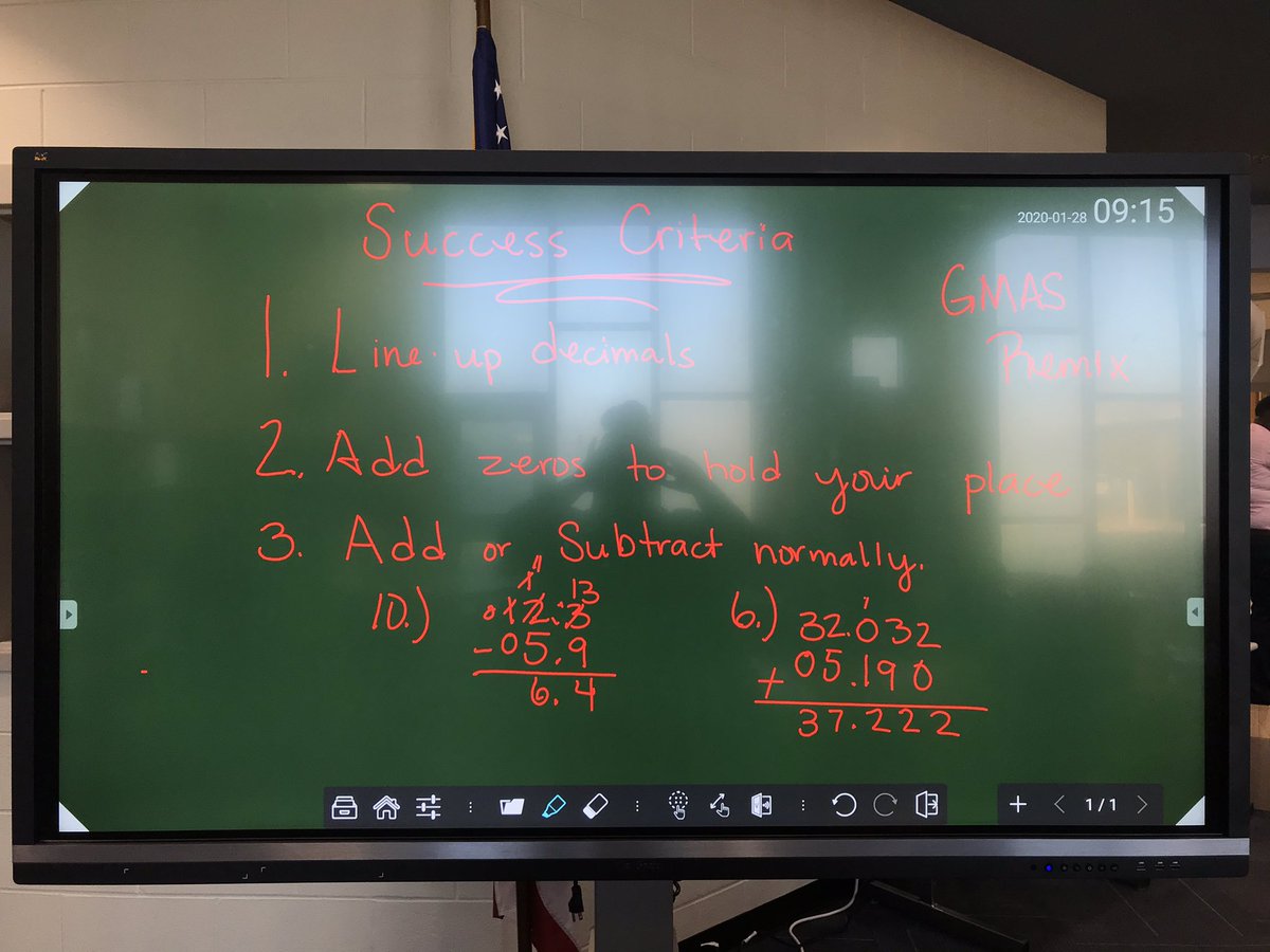 WilliamsJonella's tweet photo. GMAS Remix groups underway...students at work! Adding and subtracting decimals. @1009Dolphins #1009dolphins https://t.co/HmTBI73MKz