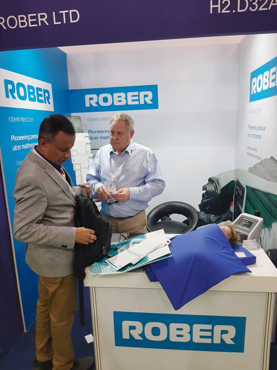 RoberLtd's tweet photo. A fantastic first two days at #ArabHealth. If you are interested in pressure ulcer management please come and speak to us - hall 2 Stand D32A https://t.co/55tXbi0i2s
