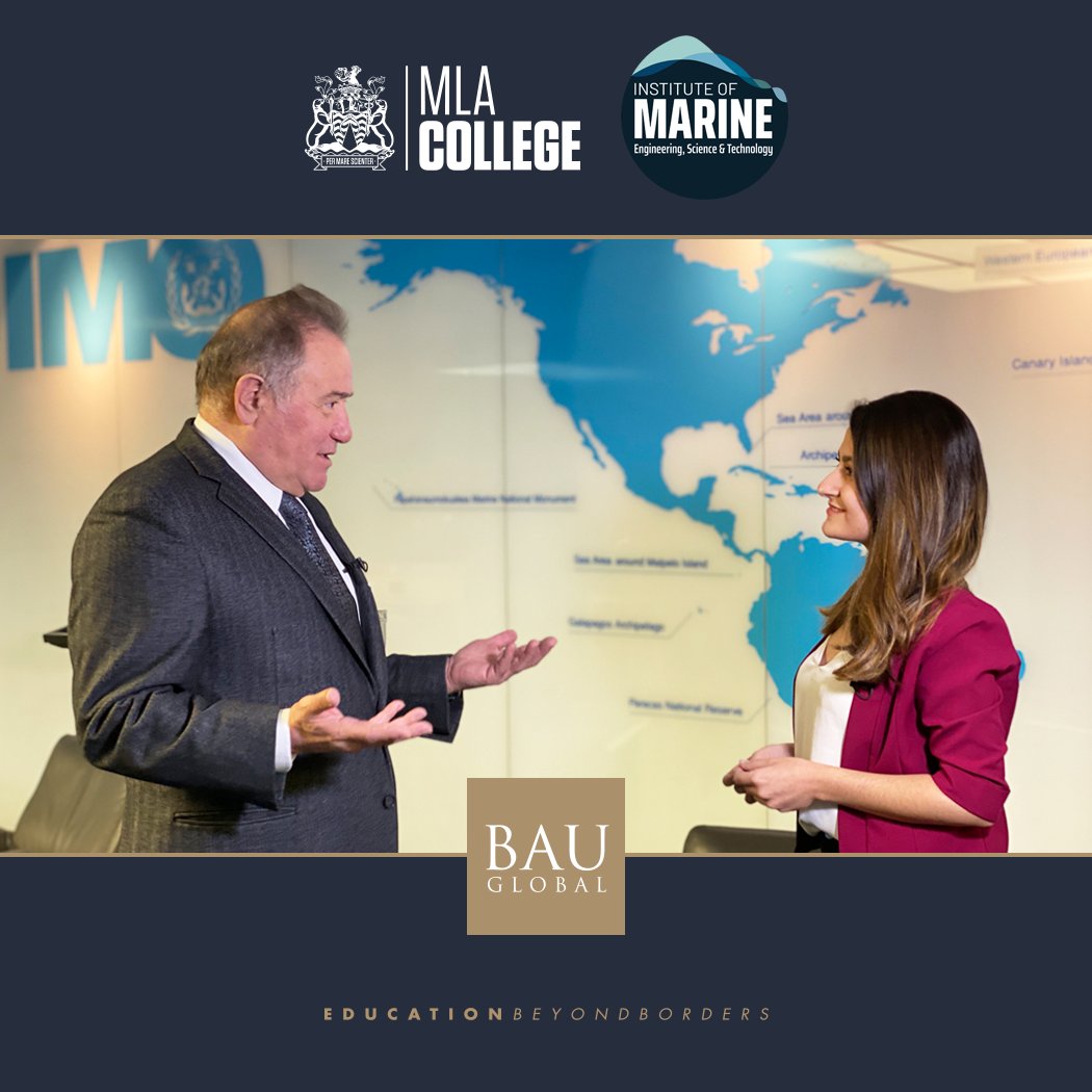 BAU Global President Mr. Enver Yücel stated that they continue to develop the distance education system, pioneered by MLA College, with their AI-based platforms at the "AI in the Marine and Maritime Environment" conference held in collaboration with <a href="/MLA_College/">MLA College</a> and <a href="/IMarEST/">IMarEST</a>.