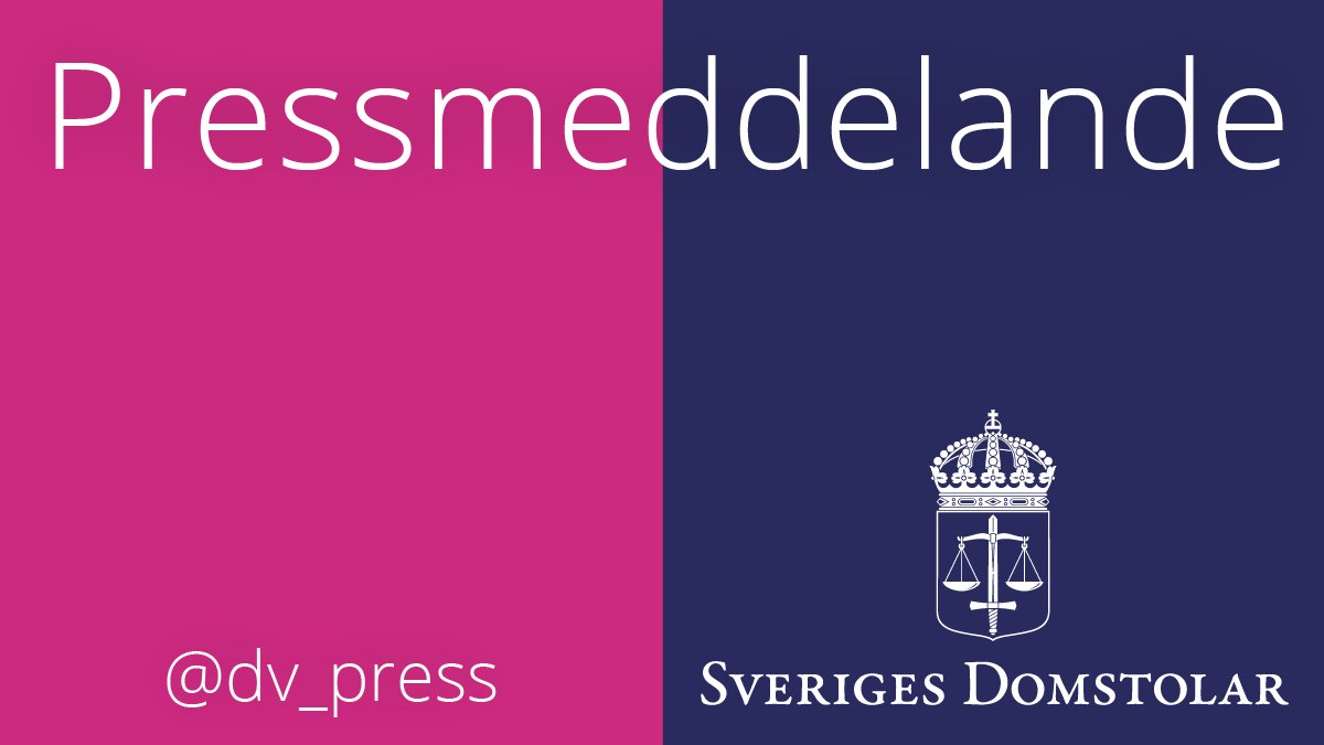 Domstolsverkets presstjänst tweet media