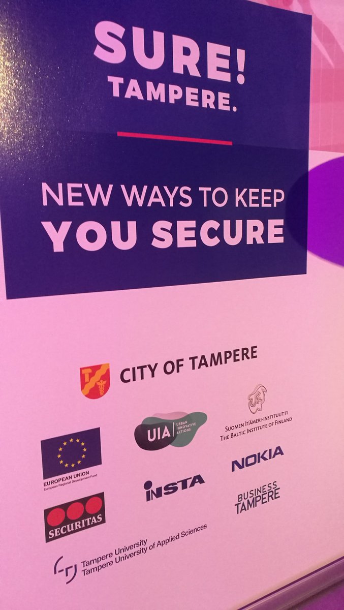 BalticInstitute's tweet photo. So proud of this partneship! Smart Urban Security and Event Resilience project innovates new ways to keep you safe. #cityoftampere #businesstampere #tampereuni #instagroup #securitas #nokianetworks #tampere_uas #urbansecurity #smartmindtrek #tscw2020 #Tampere #UIA_initiative https://t.co/K4xSqOvPxk