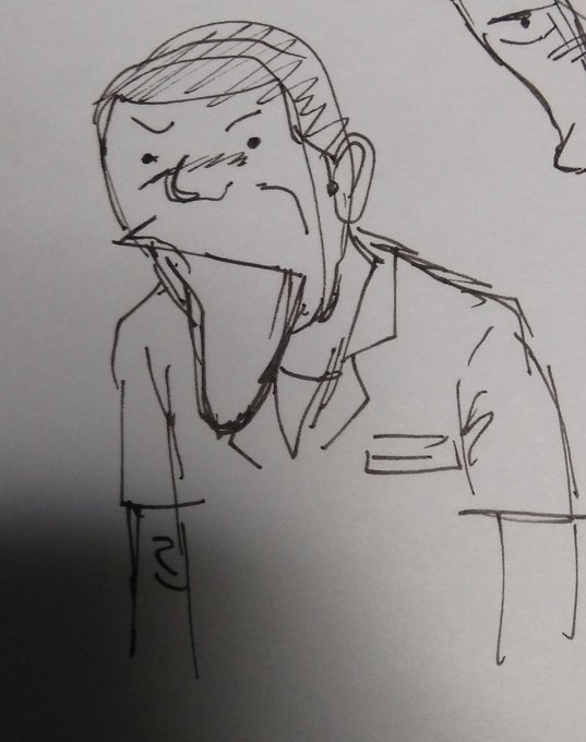 模写はむずかしい
でもなんとなくこの口の形の仕組みがわかってきた
ちなみに模写元は「玄人のひとりごと」 