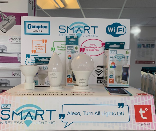 Sourceelectric's tweet image. "Alexa turn all lights off" 
Smart wireless lighting by Crompton Lamps, now in stock!
#cromptonlamps #smartlighting #fleet