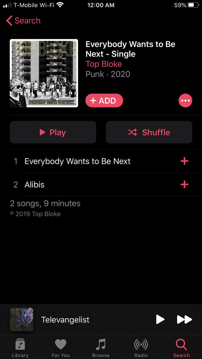 topblokeband's tweet photo. We on Spotify and Apple Music now. So stream, share and support your local Applebees! https://t.co/PYmiasxtD7