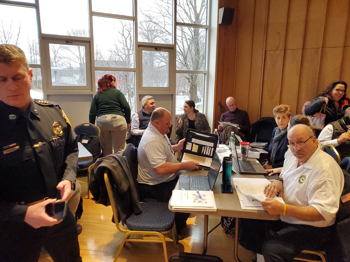 north_andover's tweet photo. Officials from @North_Andover are at @MethuenPolice Department today, participating in a Tabletop Exercise on managing emerging infectious disease with @CDCgov and @MassDPH.  @mmurphrodrigues @NoAndoverPolice @NorthAndoverFD https://t.co/wXTbHJmait