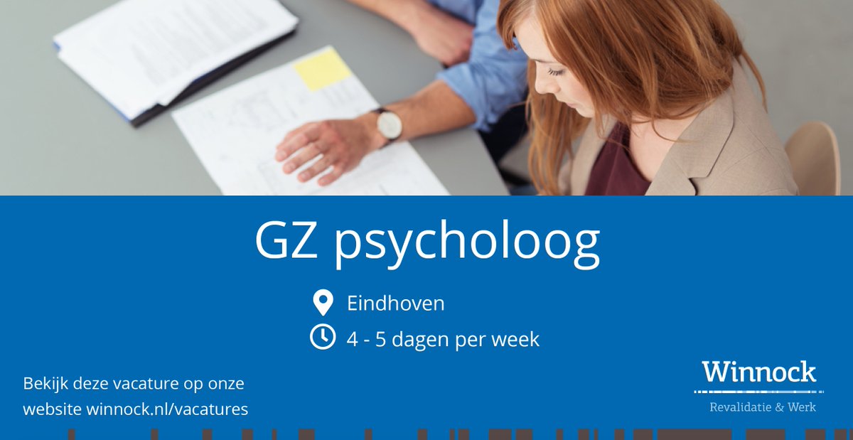 #VACATURE Voor Winnock Eindhoven zoeken wij een GZ Psycholoog winnock.nl/gz-psycholoog-… #psycholoog Bij Winnock werk je anders dan in de reguliere GGZ. Je werkt voornamelijk…
