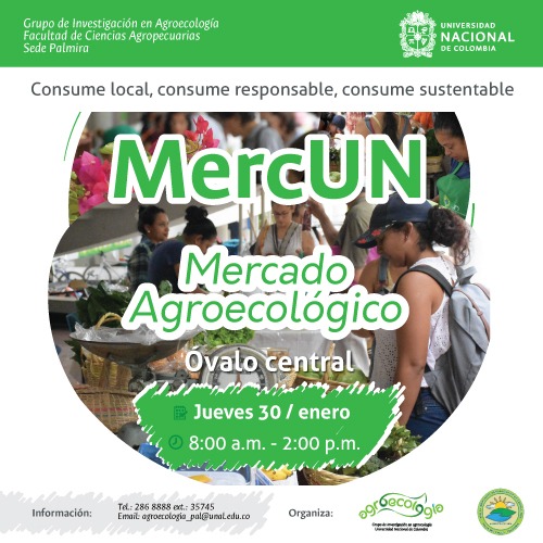 Invitados todos el primer MercUN del 2020 en la @UN_Palmira VEN, TRAE TU CANASTO 🧺, VAMOS A MERCAR.  🍌🥬🥦🍋👏