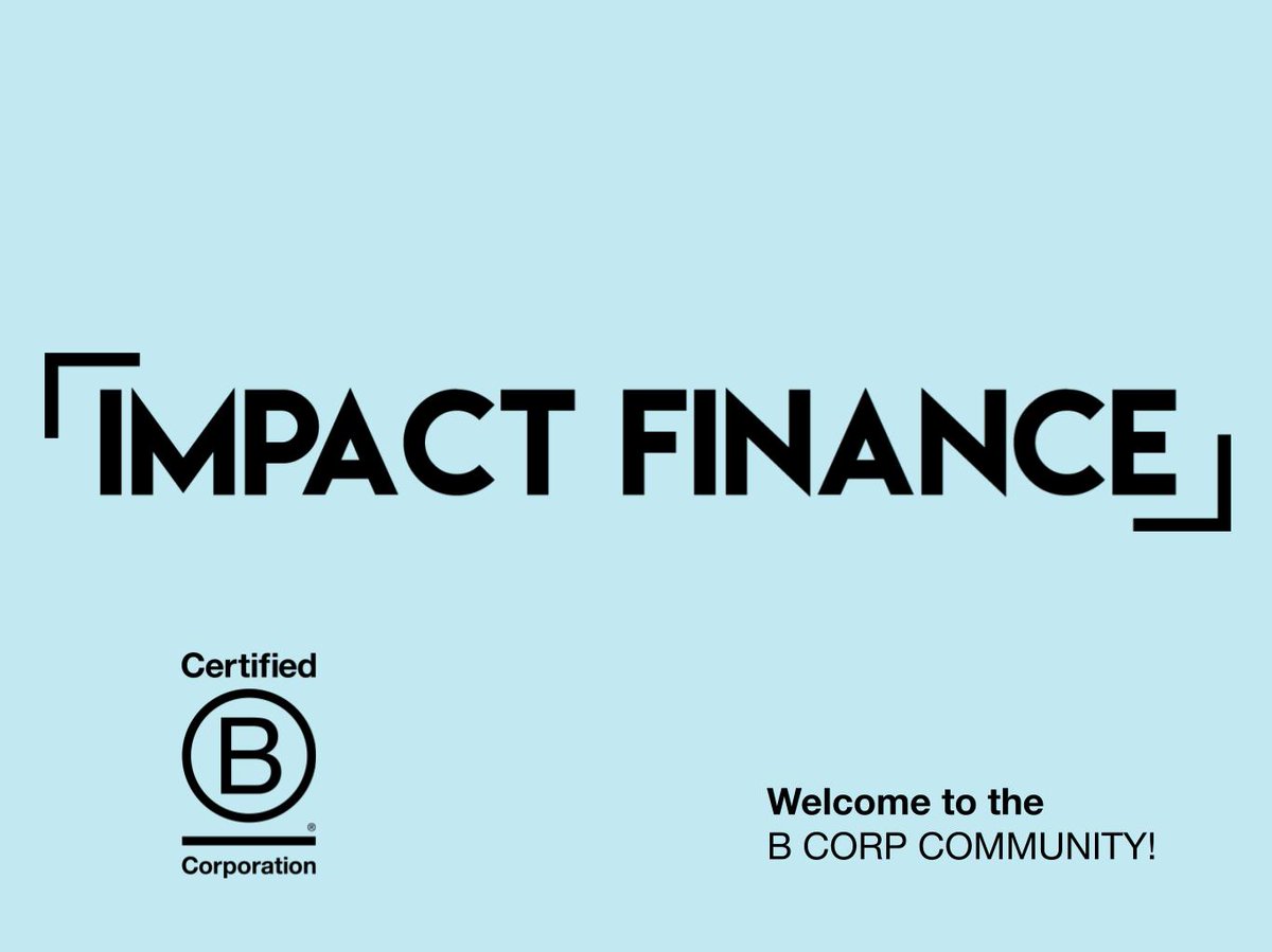 Congratulations <a href="/impactfinance/">Impact Finance</a>, early strategic partner of companies that became famous for their positive impact and innovative business model, for certifying as a #Bcorp!👏🎉
More : impact-finance.com
More : blab-switzerland.ch/b-corp-movemen…

#bcorp #positiveimpact #betterfuture