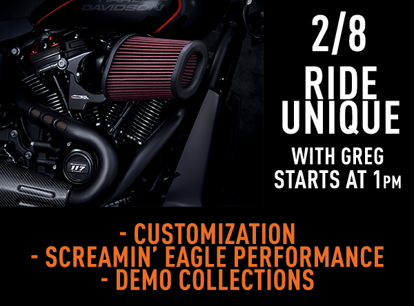 WoodstockHarley's tweet photo. Save the date: Our next seminar is Feb. 8th during our True Original Used Bike Event!
Greg will be covering Screamin' Eagle Performance, featured demo collections, and customizations
#rideunique #webuildriders #customization #harleydavidson #woodstockharley https://t.co/jHh30fVqwV