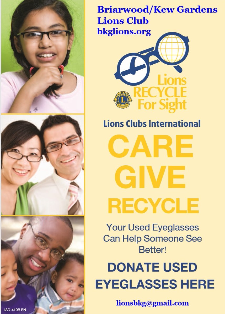 BKG_Lions's tweet photo. Happy to announce that @BKG_Lions now has an Eyeglass Collection Box at @TFCU, 139-30 Queens Blvd., Briarwood, as part of @lionsclubs #RecycleForSight program. Eyeglasses can be brought to TFCU during their regular business hours. Please spread the word! Thank you TFCU! https://t.co/iPCWPISsp4