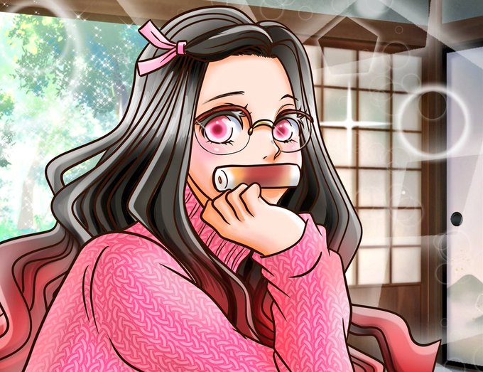 ❀えままま❀さんがTwitterに投稿した竈門禰豆子(鬼滅の刃)のイラスト。